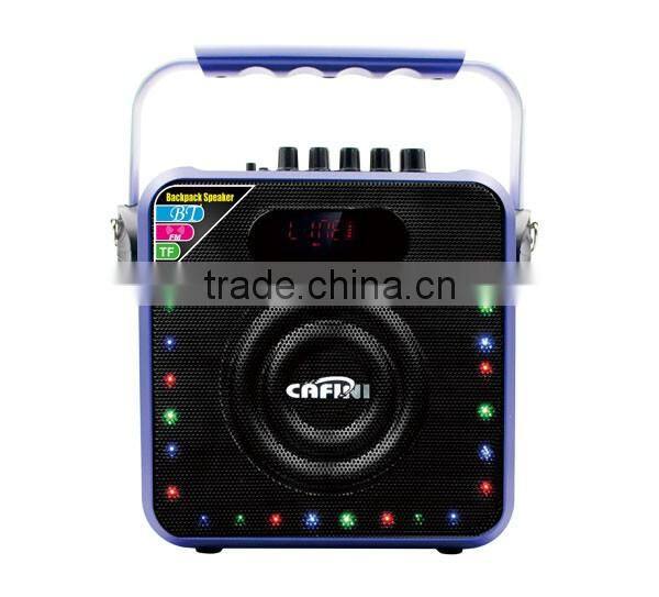 New design 2016 hot sale bluetooth speaker, AUX input wireless microphone input boombox with lanbern