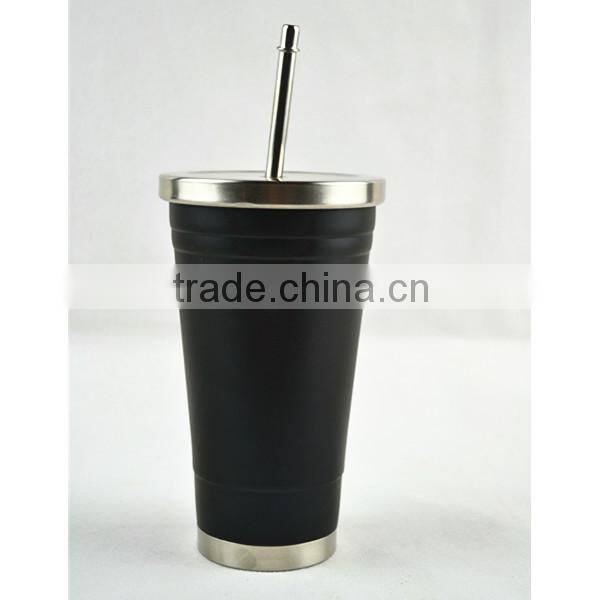 18oz stainless steel tumbler with straw