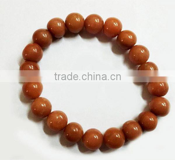Peach Aventurine Elastic Beads Bracelet | Religious Beads Bracelet Wholesale