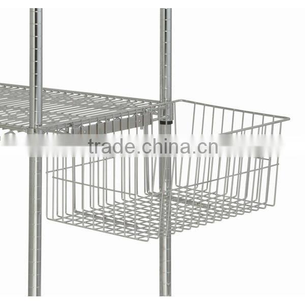 Chrome Metal Wire Utility Basket