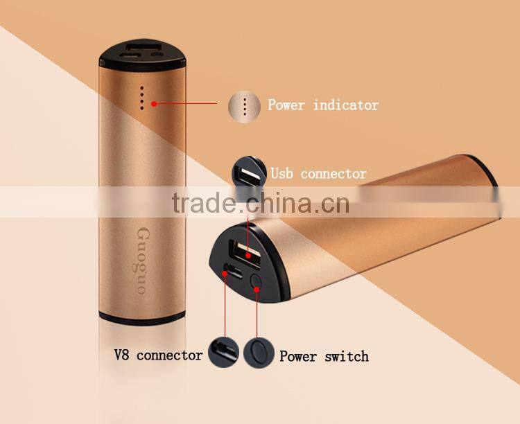Golden Pocket Power Bank Fast charging portable v8 connector power bank