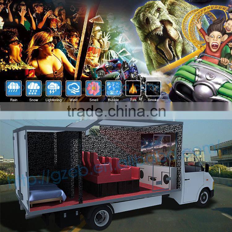 Guangzhou Panyu 2015 Latest Popular Virtual Simulator truck 7d cinema