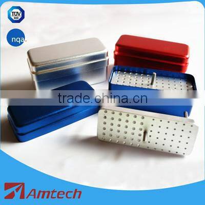 Dental Burs Holder Block Aluminium Autoclave Disinfection