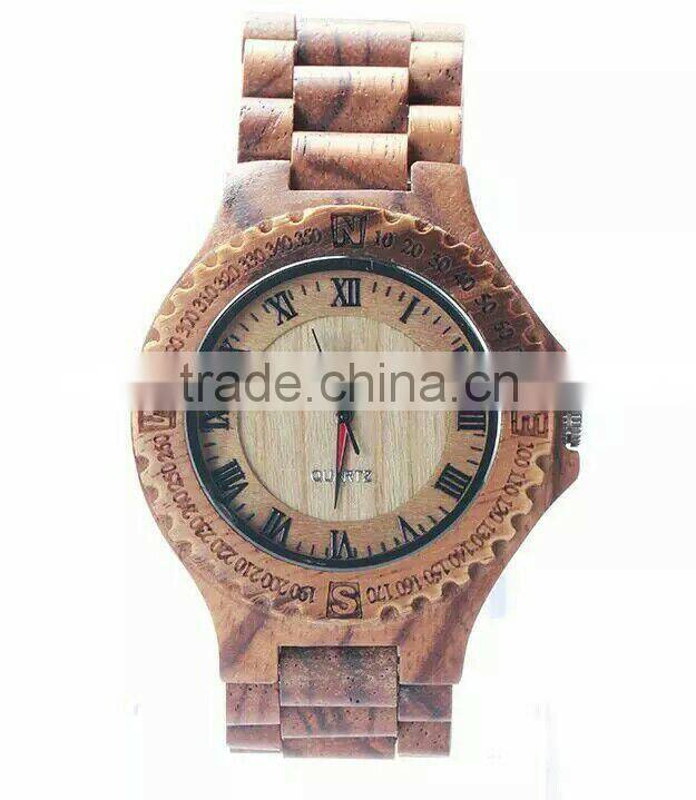 2015 New arrival Bamboo wooden watch, Custom logo wood watch