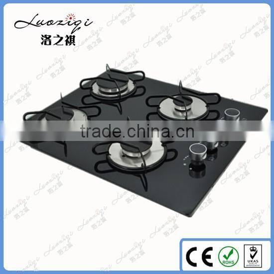Kitchen stove glass 4 burners built-in gas stove