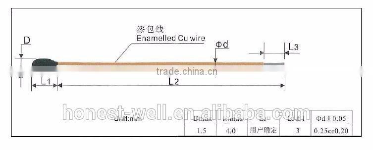AT Series Home Appliance Electronic Thermometer High Precision NTC Thermistor