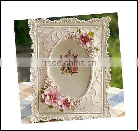 2015 Modern European Pearl Table Top Photo Frame Resin Picture Frame