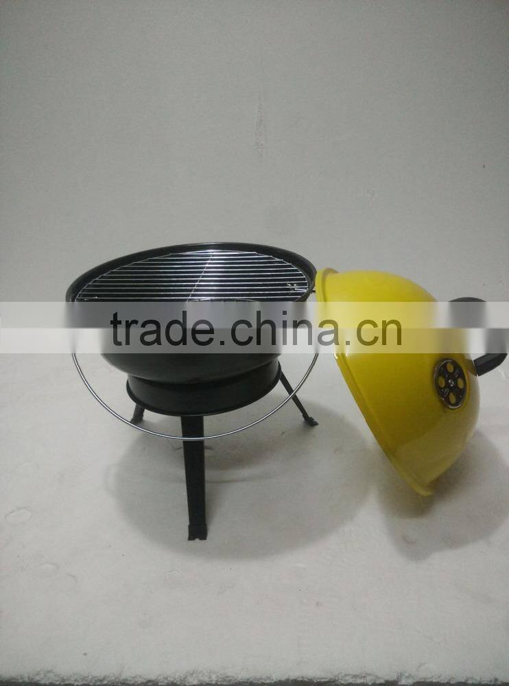 14" tabletop 3 legs portable bbq grill