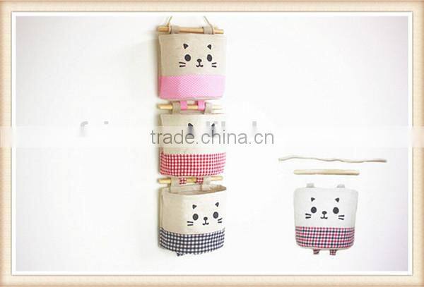 Free combination cute cotton wall hanging bag