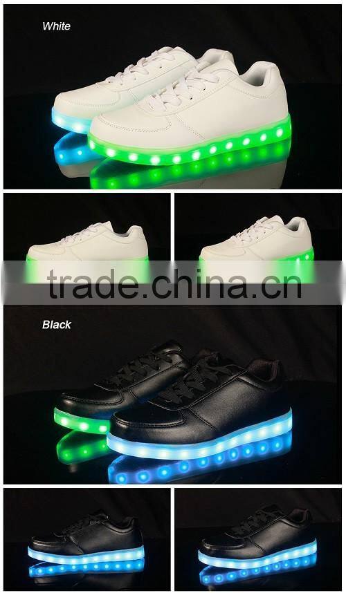 Latest and hottest 2016 Sport Shoes New Arrival Seven Kinds Of Color LED Light Shoes