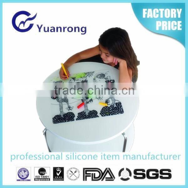 Popular Funny Silicone Drawing Table Mat Children Placemat