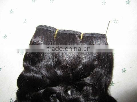 22" Indian remy human hair hand tied weft, from factory directly
