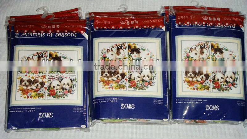 beautiful flower cross stitch sets have a high sales in the market