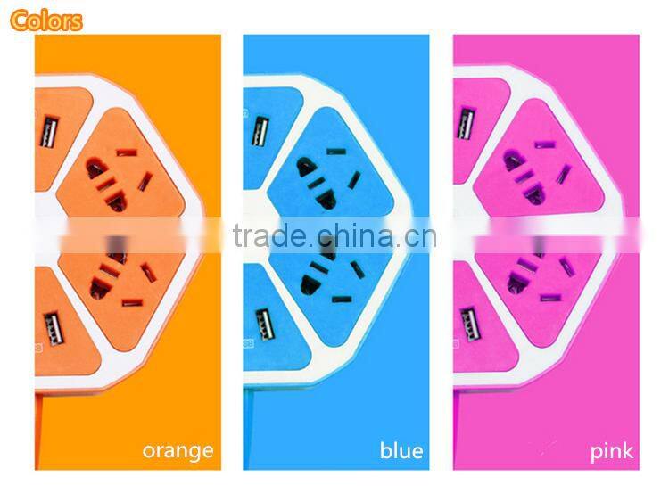 Cheap price wholesale colorful portable smart office power socket