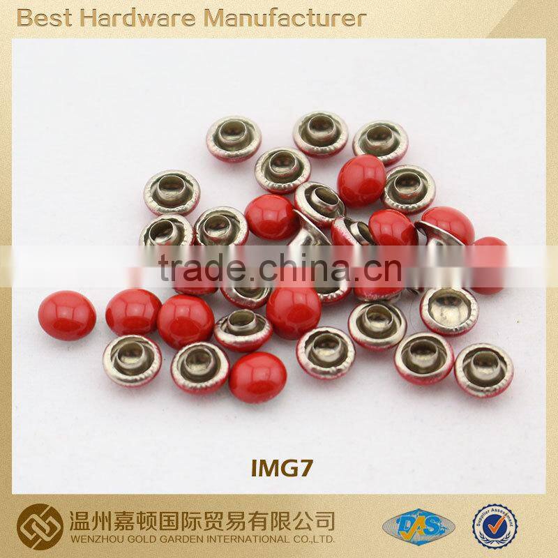 Painted dome rivet for apparel bag shoe, various Fashion designs customized