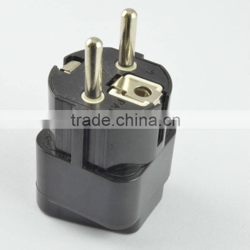 hot sale uk to schuko adapter plug french plug travel adaptor plug with socket
