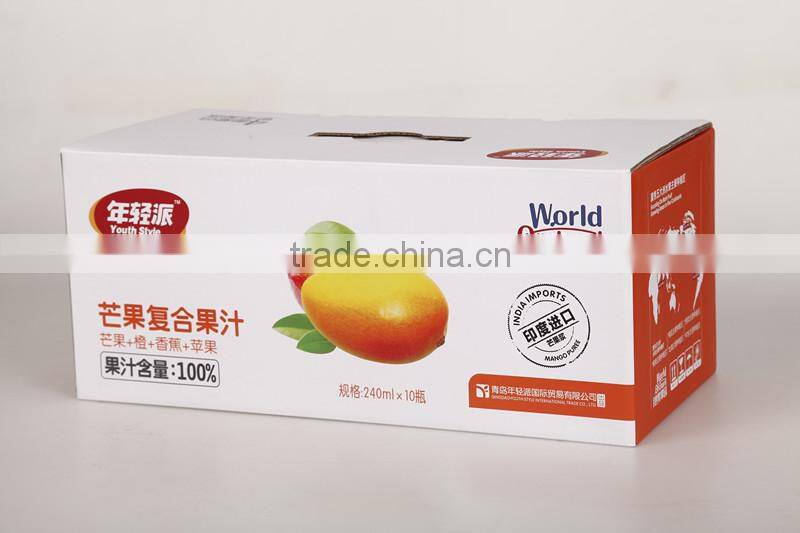 corrugated box and wine bottle packaging Fresh Fruit Corrugated Box Packaging for Apple and Grapes Packing