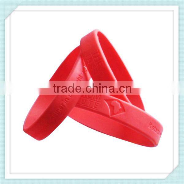 custom logo printed cheap promotional silicone bracelet