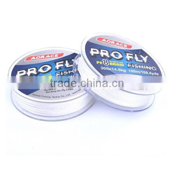 Best factory custom high strength white braided fishing braid line