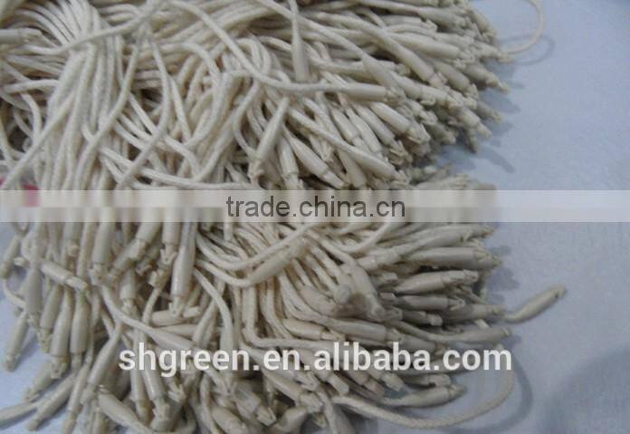 Waxed string/cord plastic fastener