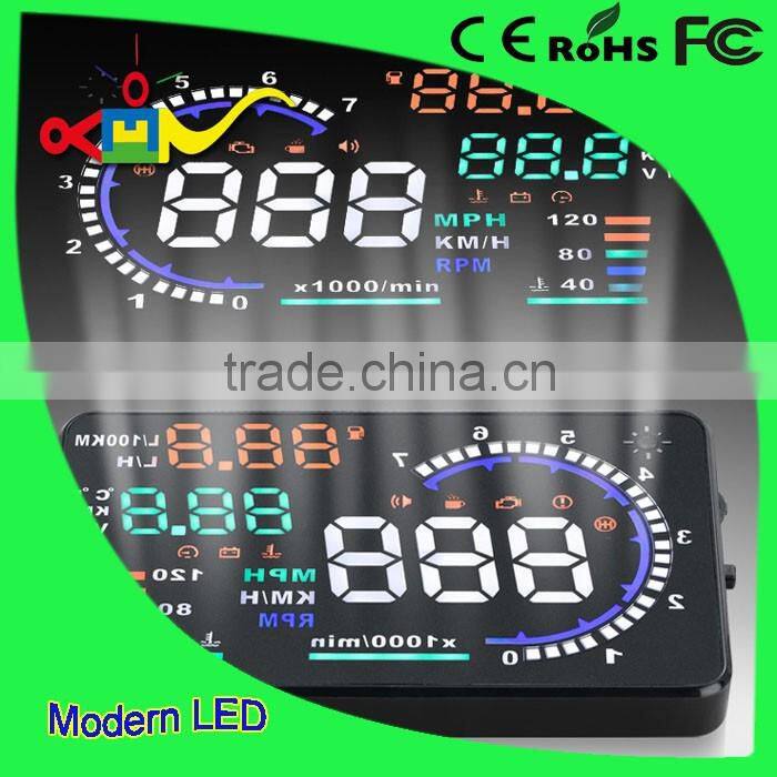 2016 New A8 OBD hud tpms Heads Up Display HUD