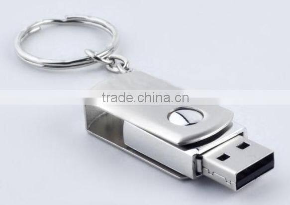 Top selling Swivel Metal USB flash drive memory 2gb 4gb 8gb 16gb 32gb 64gb 128gb