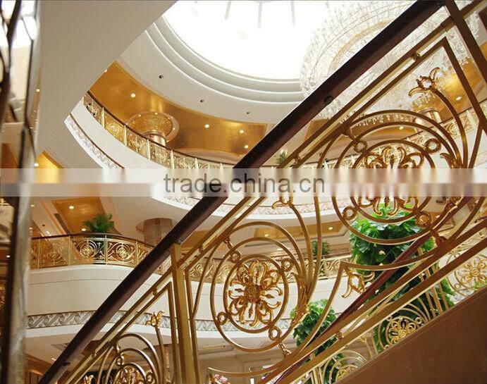 Wrought Iron Stair Handrail with Noble Appearance