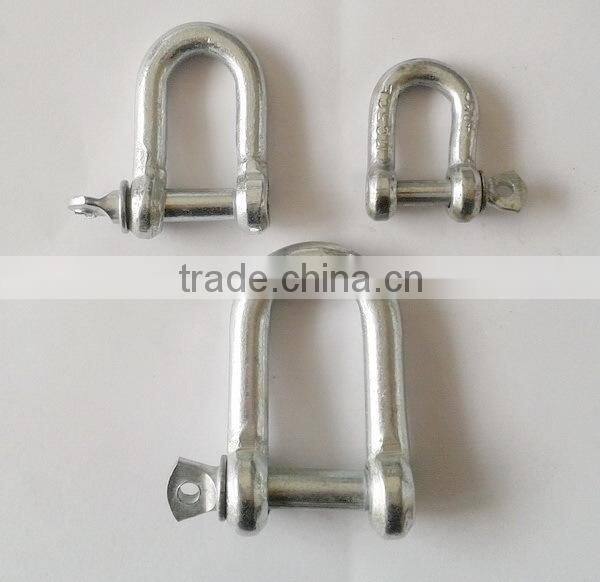 Wire rope shackle European type screw d shackle