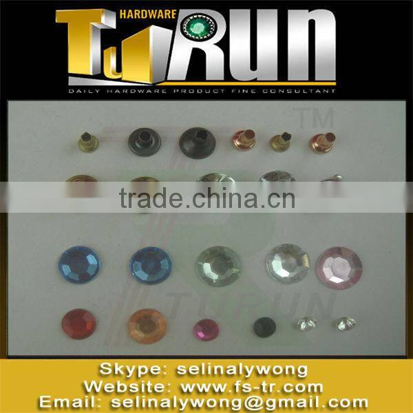 Classic chinese hardware exporter copper clothing stud rivet