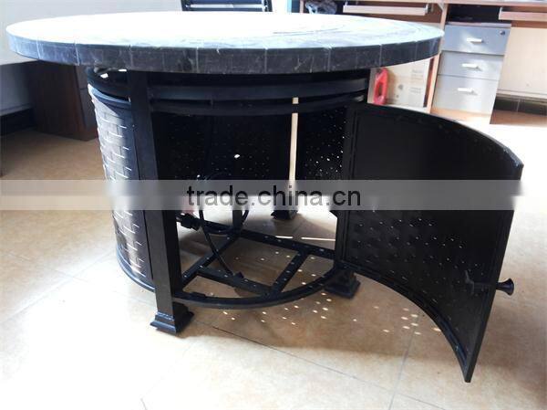 54"x 54" Round Conversational Patio Seating with Fire Table
