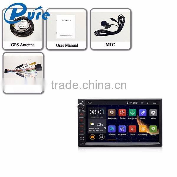 2 Din 7 inch android car dvd player with Bluetooth 3G GPS Wifi Radio