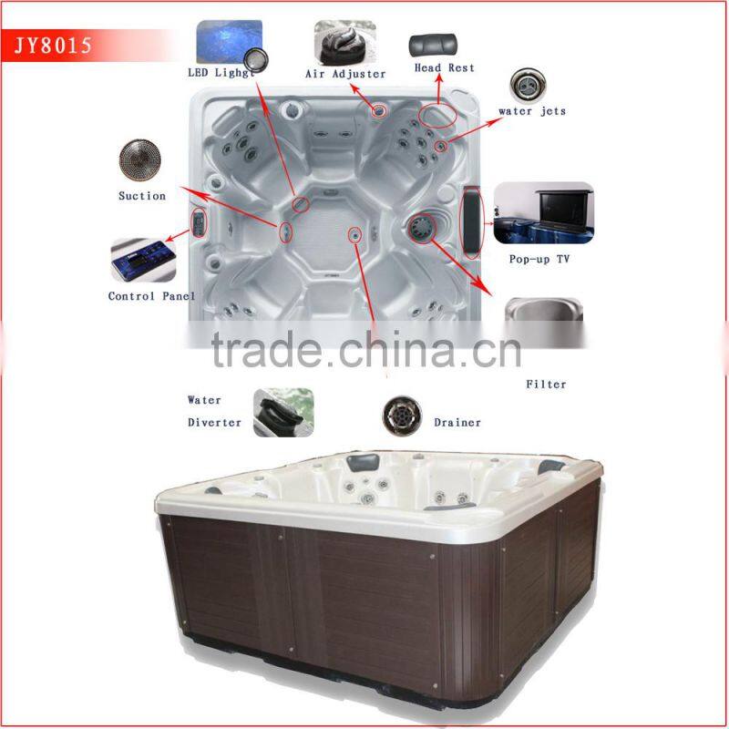 Factory cheap price 7 seating outdoor hot tub