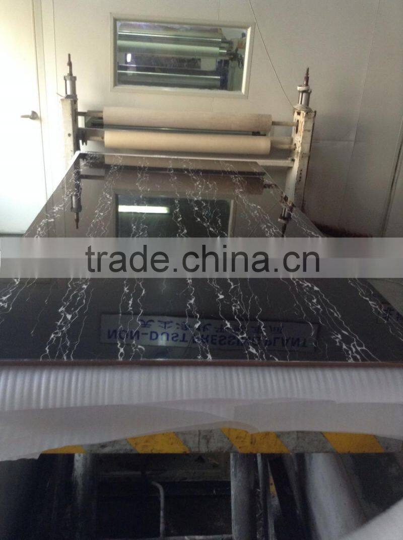 Marble color acrylic sheet laminated mdf /plywood for kitchens