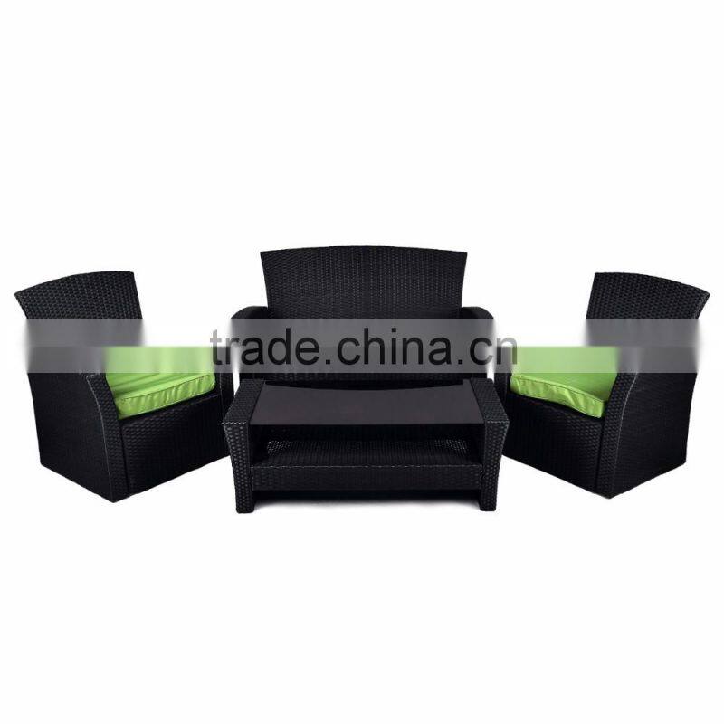 4 piece suit outdoor rattan sofa