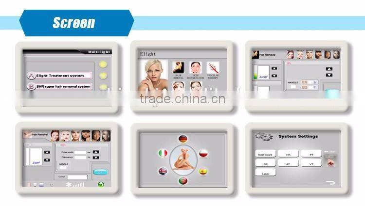 Hot selling 3000w imported lamp 1-10hz elight hair removal shr diode laser