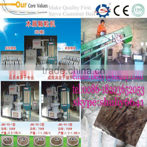 popular Bamboo Dust, Tea waste, Wheat Straw pellet briquetting machine