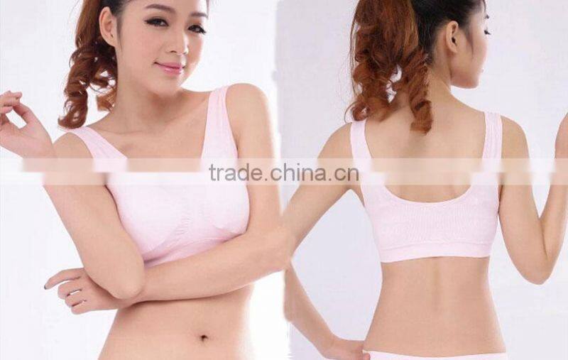 New Women Soft Racerback Sports Tank Tops Padded Yoga Training Bra M -XL Wholesale