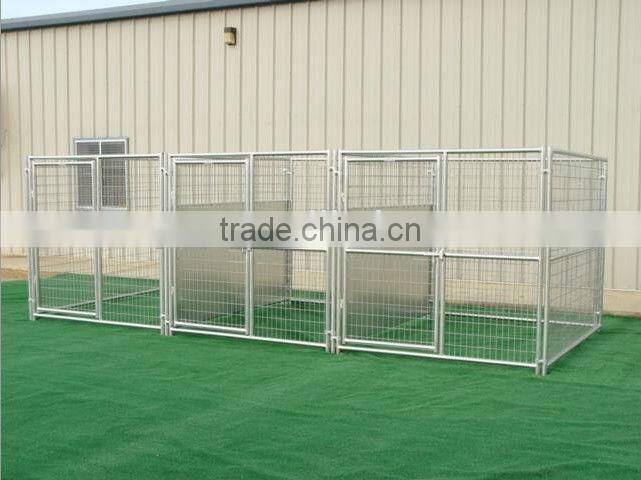 5'X10'X6' heavy duty galvanized steel dog pens enclousures outdoor welded mesh dog kennels