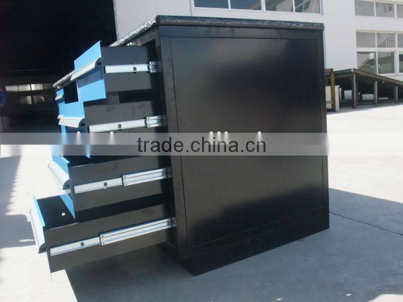 Metal single slide with drawers W2850mm*D800mm*H950mm work bench