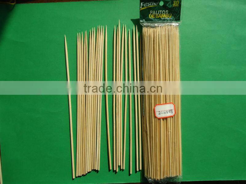 High Quality Disposable Round Smooth Bamboo Skewer