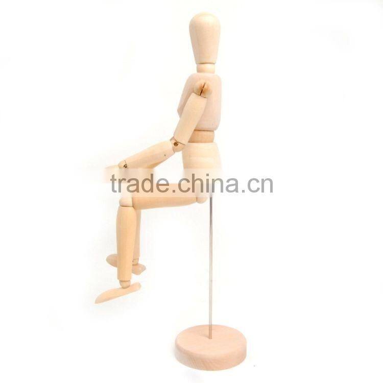 Flexible 8" Wooden manikin/art manikin/ artist manikin male