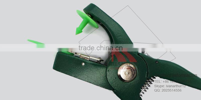 green pig ear tag PE 30*30 mm visual ear tag