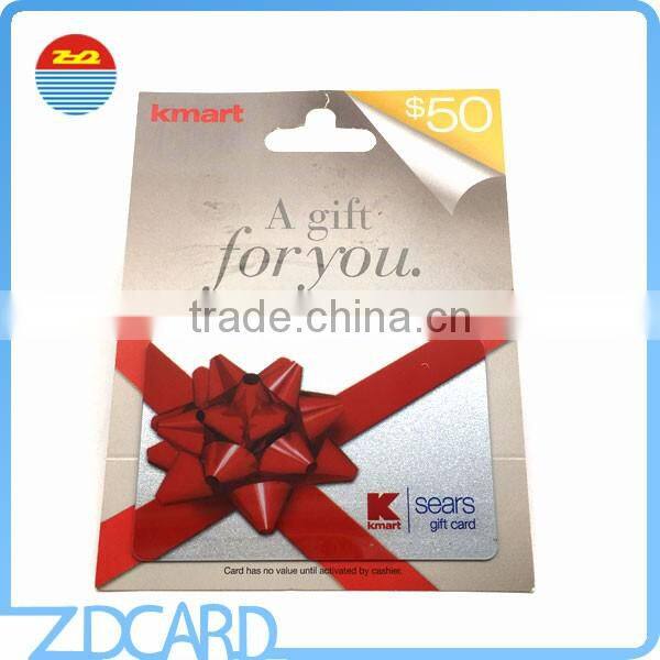 Cr80 PVC Gift Card Backer/Holder Wholesale