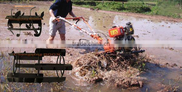 Good effciency plough paddy blades tiller cultivator for rice farm