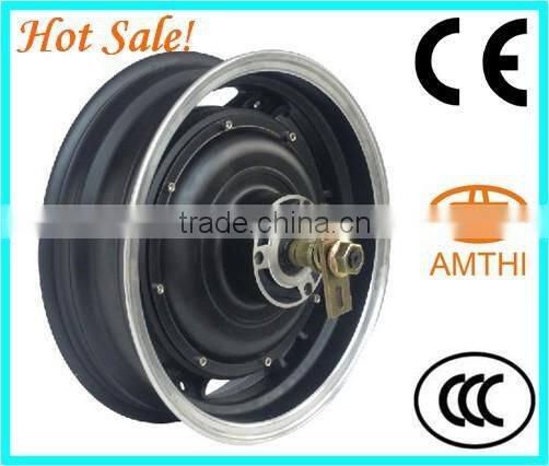 watt brushless hub motor,48volt electric wheel hub brushless motor, 1000w Gearless electric wheel hub motor for electric scooter