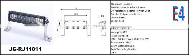 factory direct offer IP67 waterproof 4d led light bar for car jeep offroad 4x4 led light bar China professional manufacturer