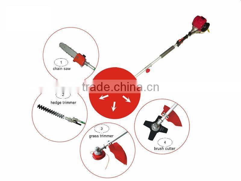 gasoline engine powered multi function machine with 9 head