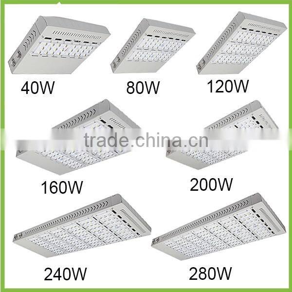40W 80W 120W 200W 280W Stamping aluminum Module design SMD 3030 LED street light body