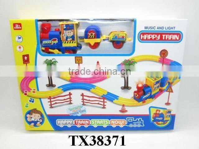 electric rail cars with light