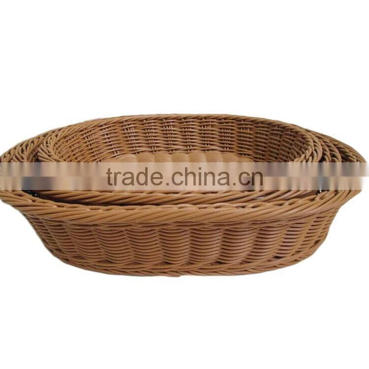 S&D The cheap rattan handmade laxury oval wicker empty fruit basket , wooden fruit crates for sale